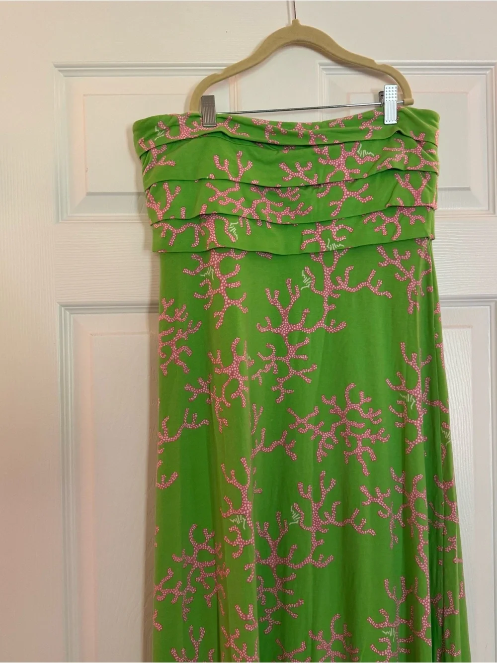 Lilly Pulitzer Green Strapless Petula Maxi Dress - Picture 6 of 7